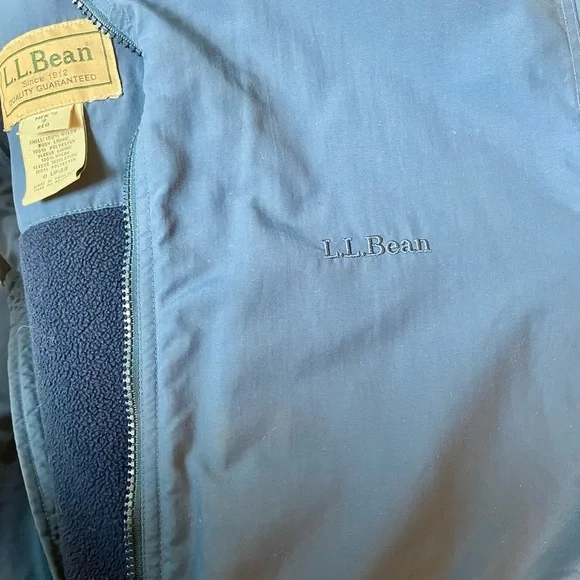 L.L.Bean Bomber Jacket-Blue-generous Size S - Picture 7 of 7